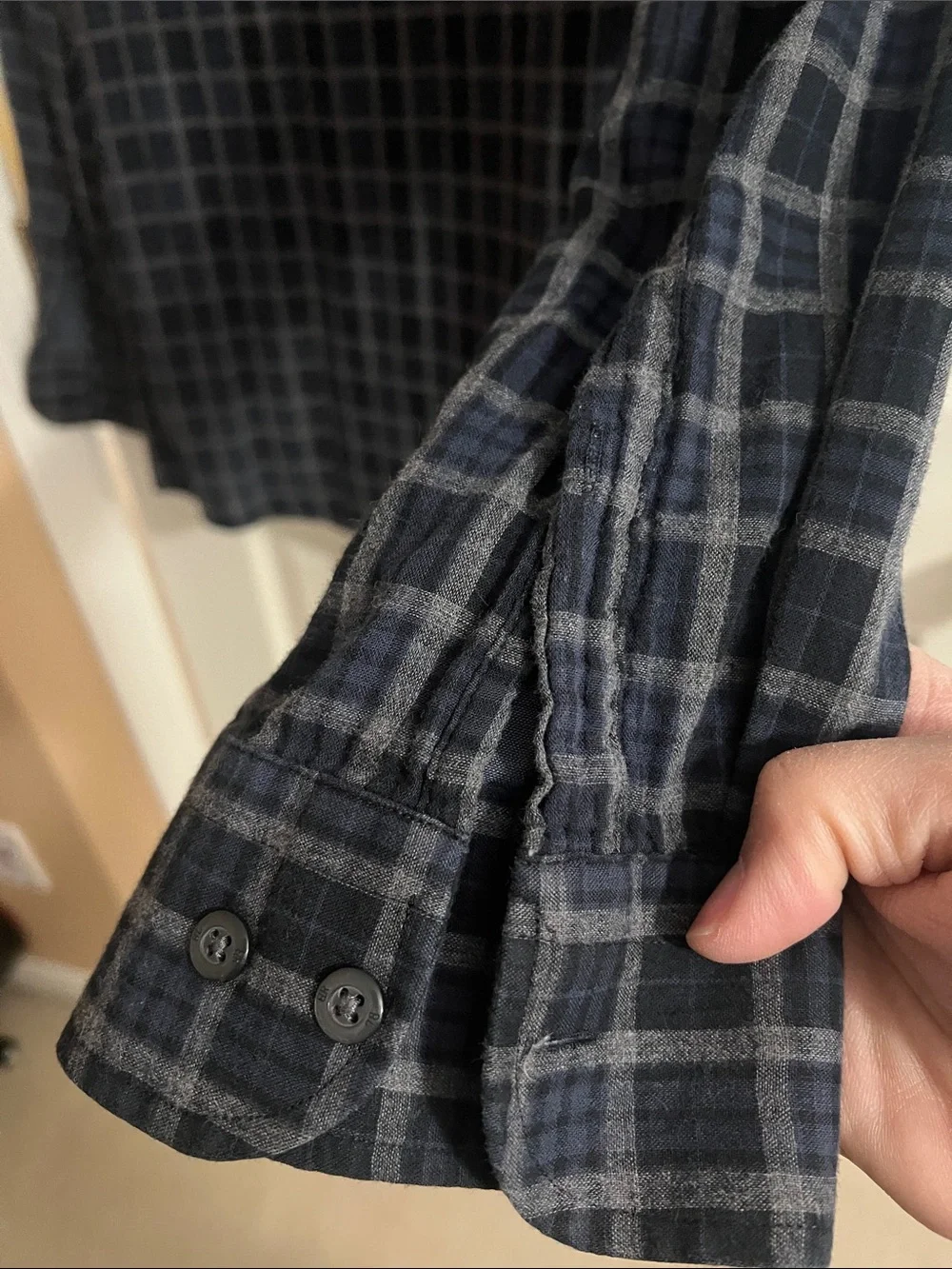 Banana Republic Men’s XXL Slimfit Plaid Button-Down Shirt